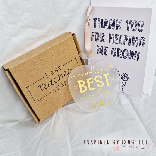 Best Teacher Gift Box UK – Personalised Thank You Teacher Letterbox Gift