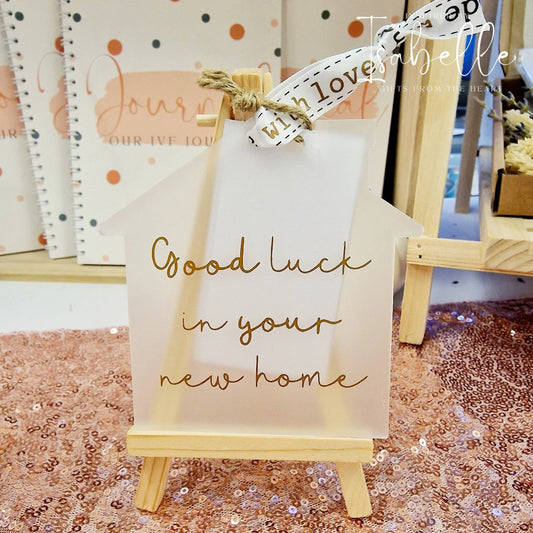 Good luck in your new home - House shaped ornament