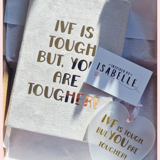 IVF Support Gift Set – Luxury Journal & Keepsake Ornament | Fertility & TTC Gift