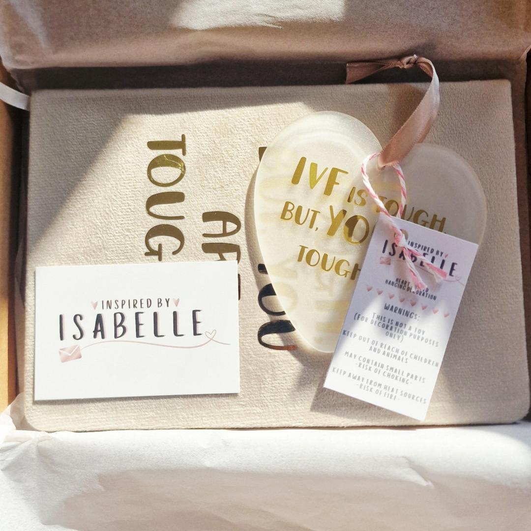 IVF Support Gift Set – Luxury Journal & Keepsake Ornament | Fertility & TTC Gift