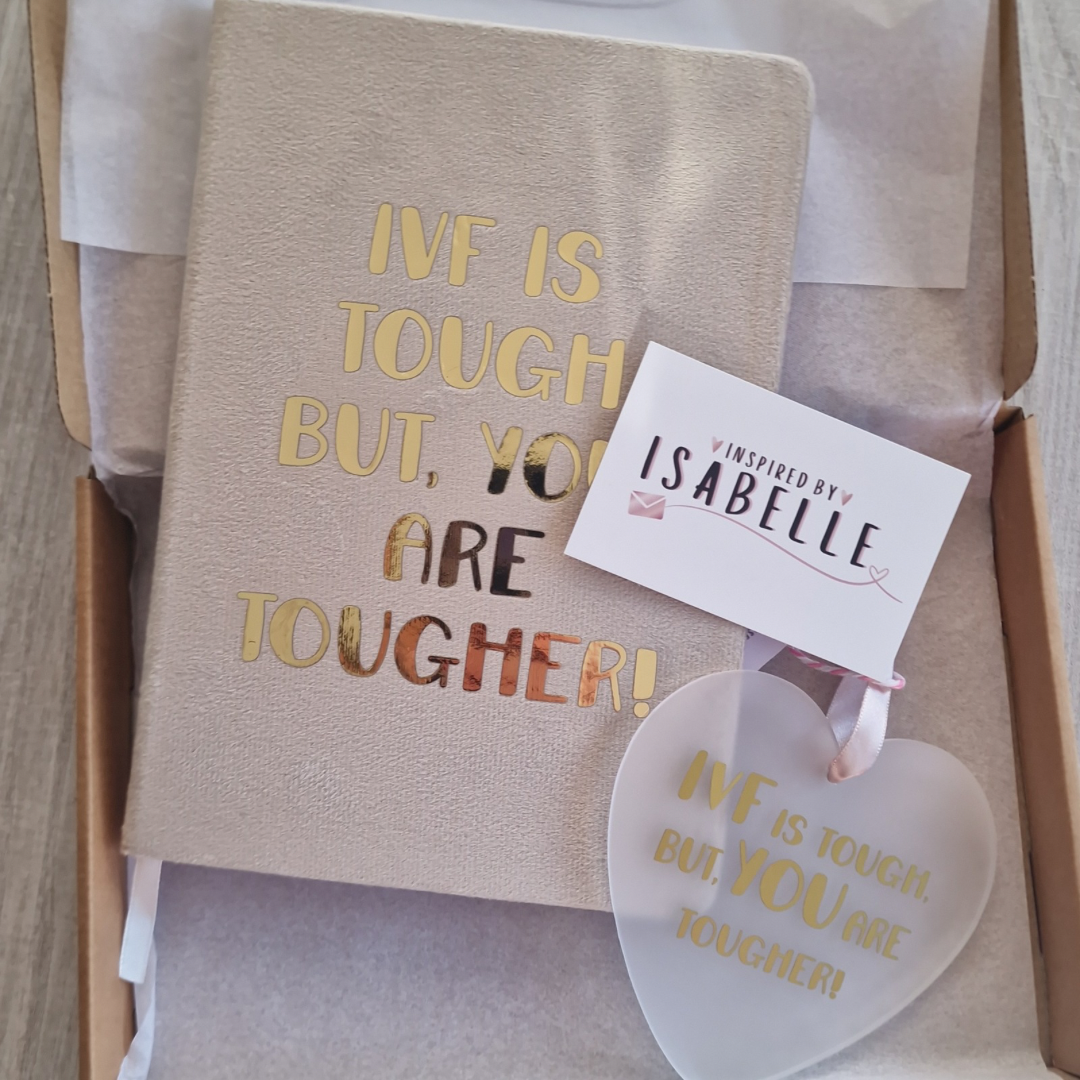 IVF Support Gift Set – Luxury Journal & Keepsake Ornament | Fertility & TTC Gift